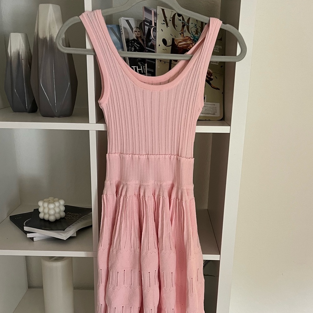Alaia Crinoline Style Mini Dress Baby Pink US 4